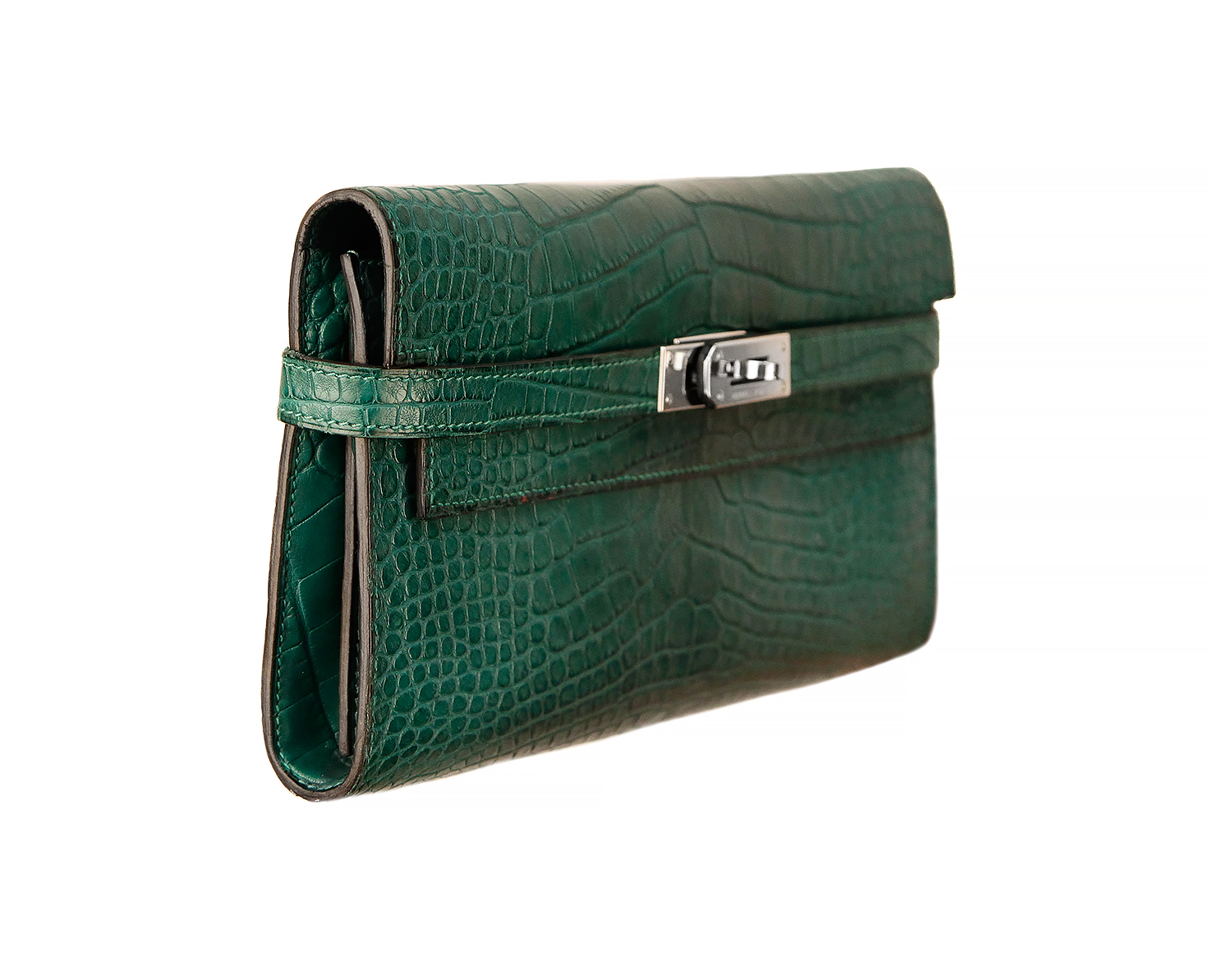 Hermès Kelly Crocodile Niloticus Clutch Wallet