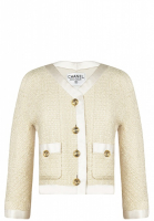 Chanel Pearl White Tweed Jacket