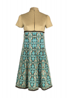 Pierre Balmain Jacquard Dress with Gold Top