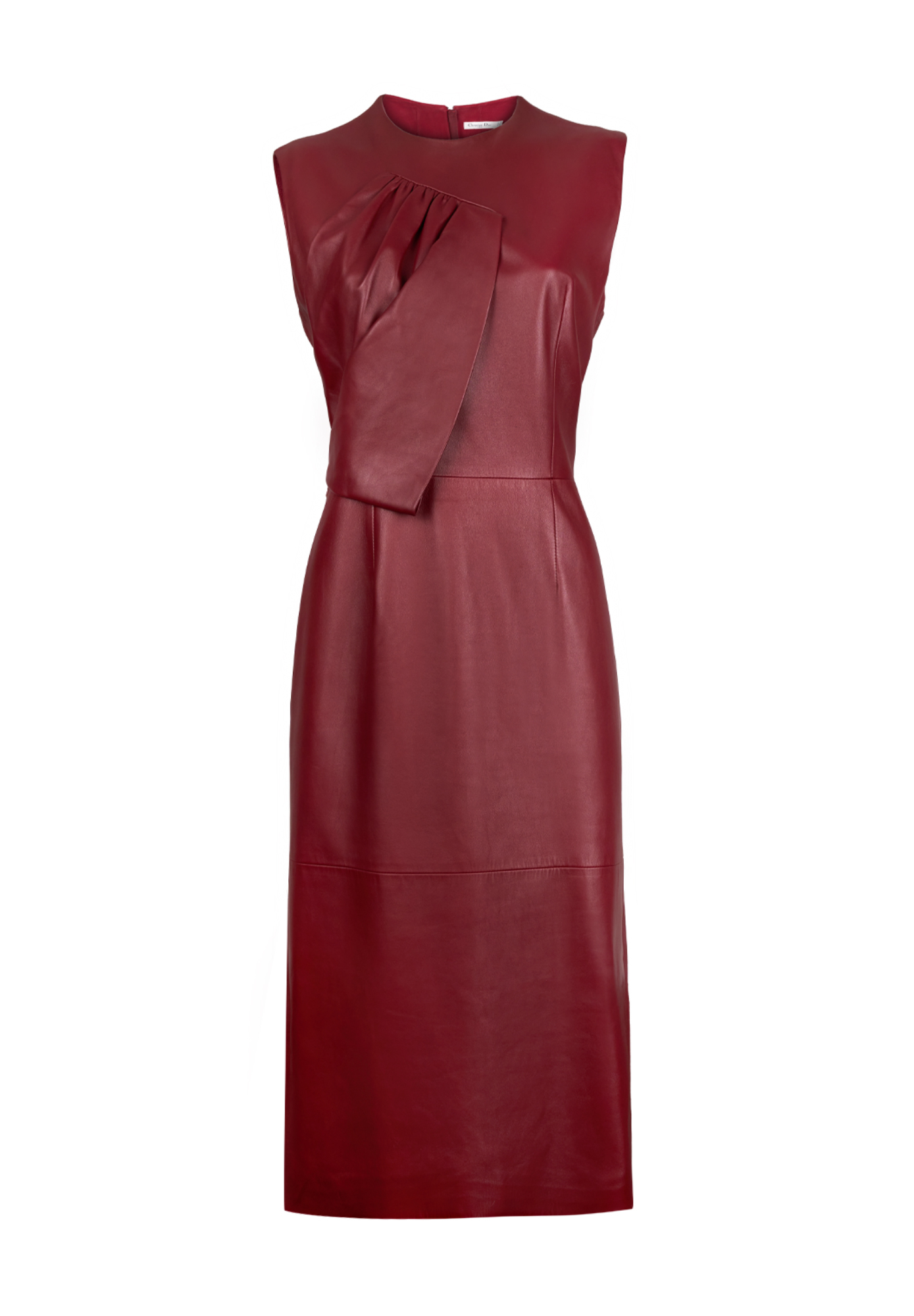 Christian Dior Draped Leather Dress