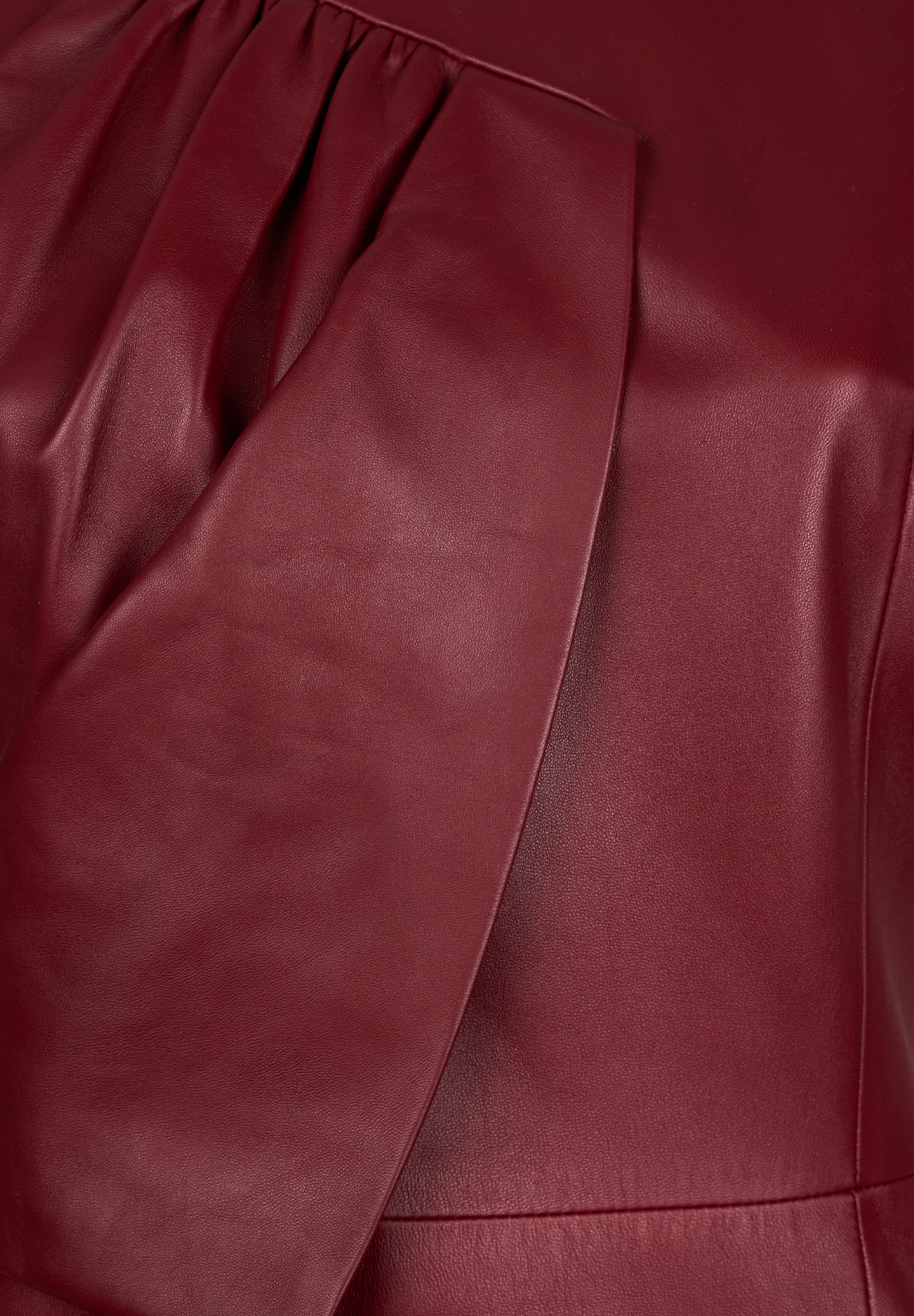 Christian Dior Draped Leather Dress