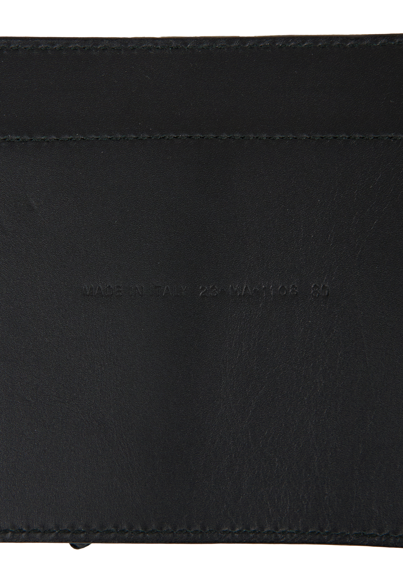 Christian Dior Black Leather Saddle Belt