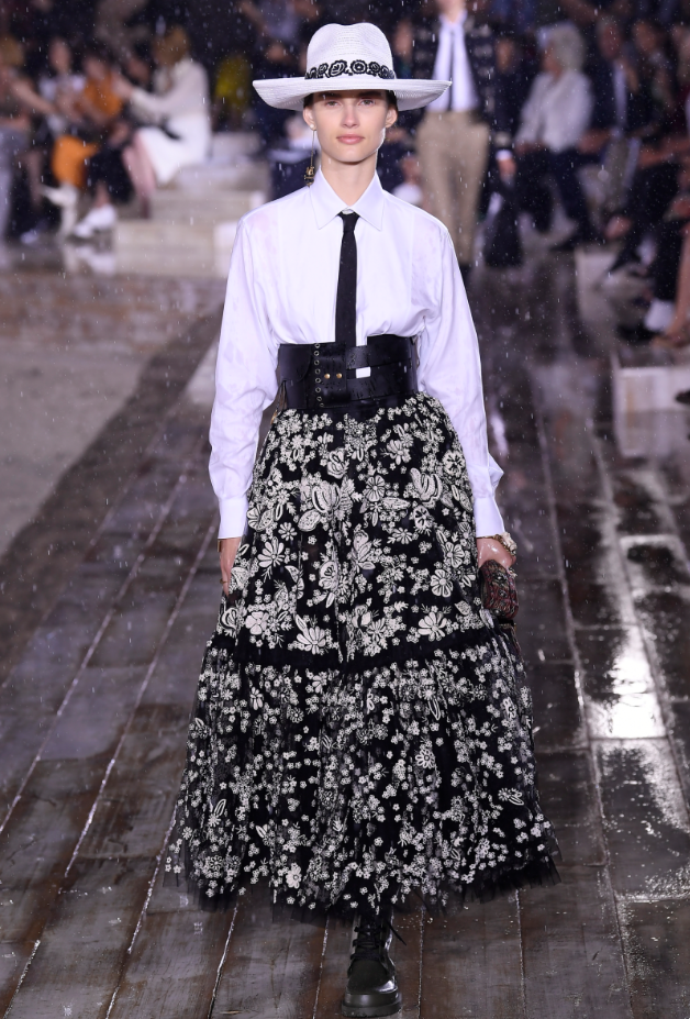 Christian Dior Black Leather Saddle Belt