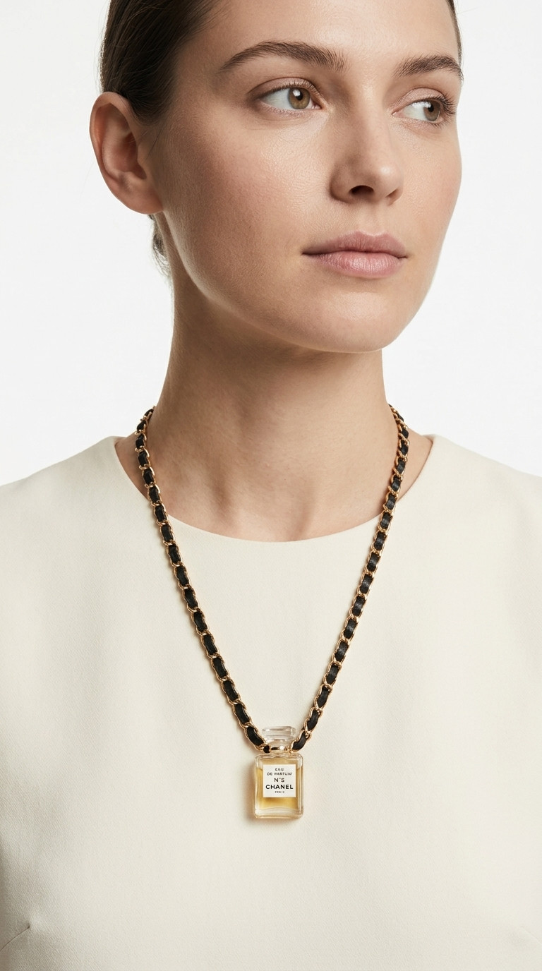 Chanel Necklace With Perfume No.5 Pendant