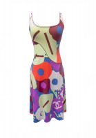 Chanel Flowers And Logo Dress