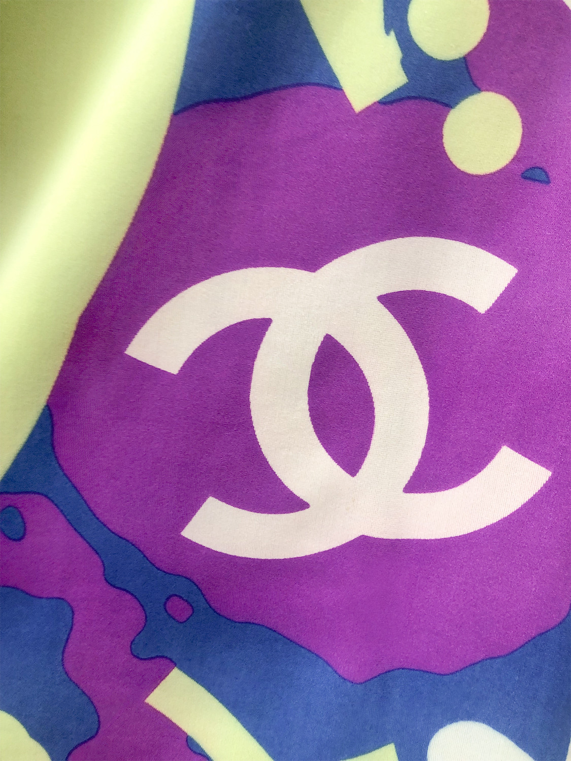 Chanel Flowers And Logo Dress