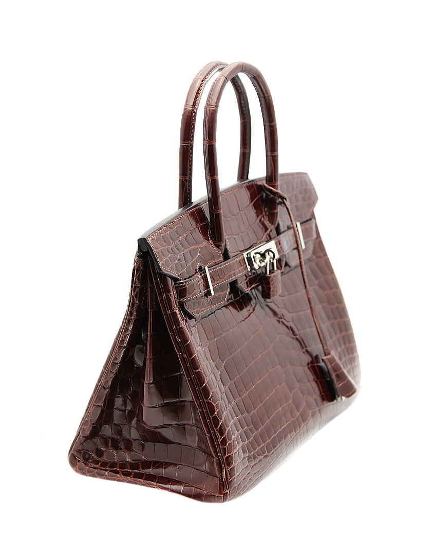 Hermès Birkin 30 Brown Crocodile Niloticus Bag