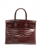 Hermès Birkin 30 Brown Crocodile Niloticus Bag