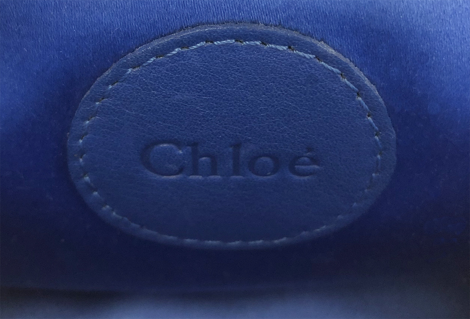 Chloé Blue Satin Bag