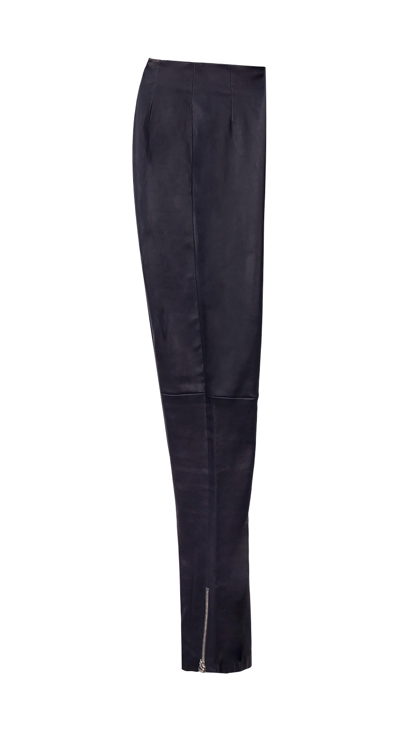 Christian Dior Navy Leather Pants