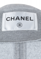 Chanel Grey Jacket With Pink Chains