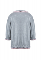 Chanel Grey Jacket With Pink Chains