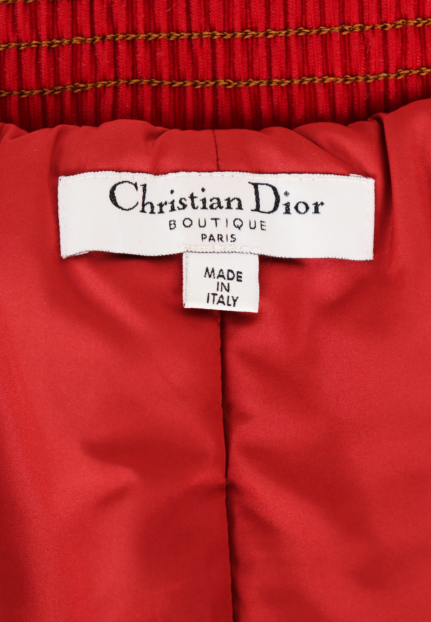 Christian Dior Red Mini Skirt