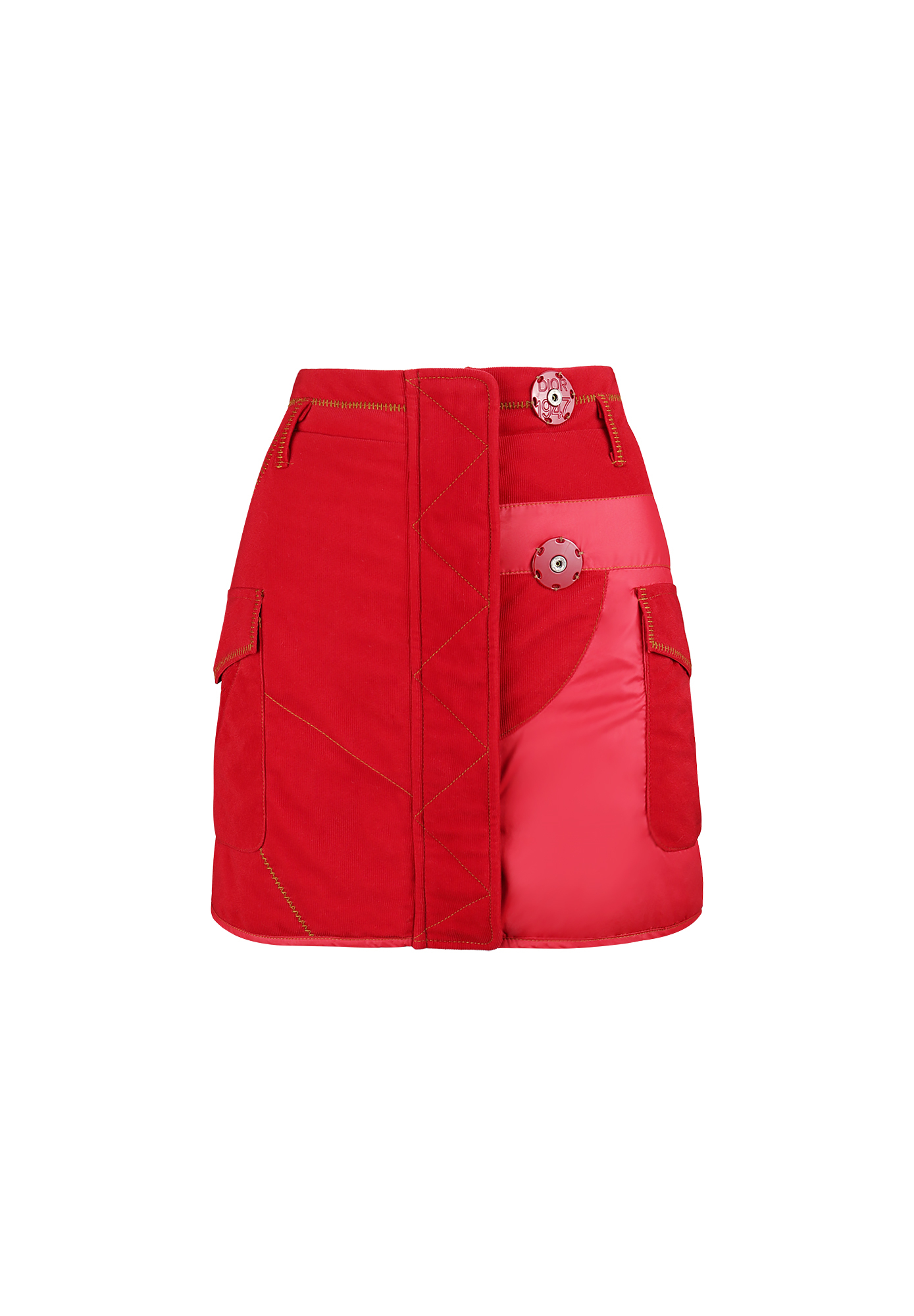 Christian Dior Red Mini Skirt