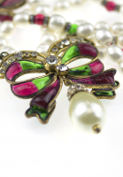 Chanel Pearl Bow Necklace