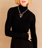 Chanel Pearl Bow Necklace