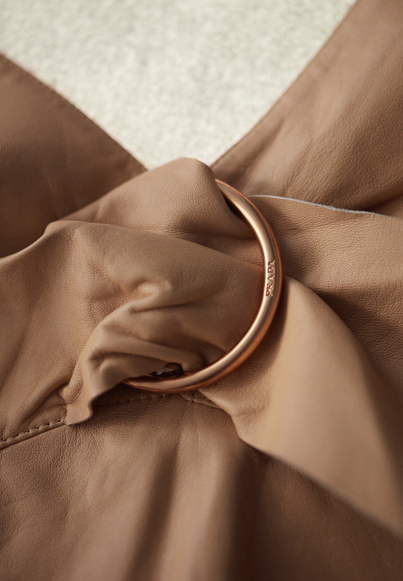 Prada Beige Leather Dress