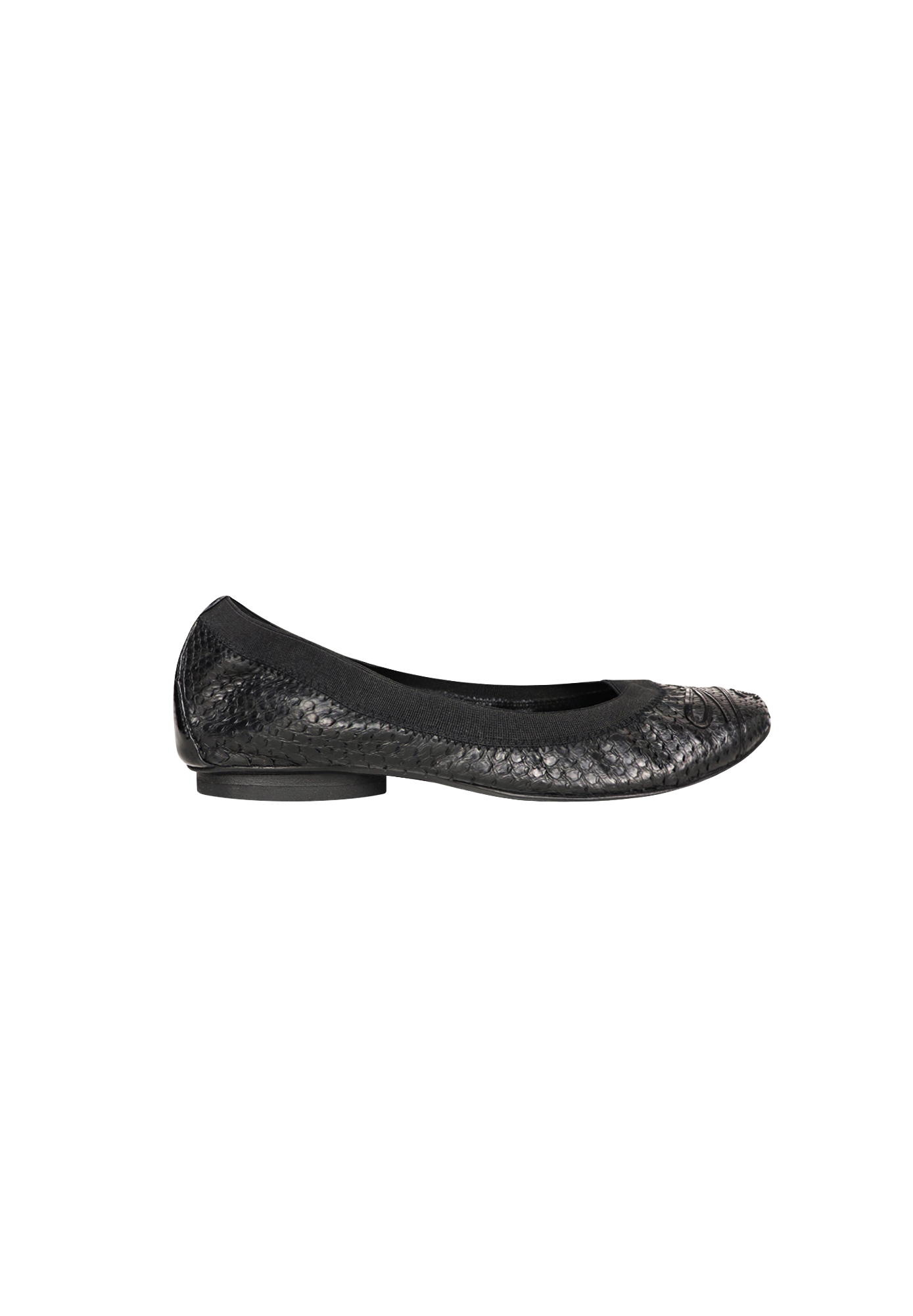 Chanel Embossed Ballet Flats