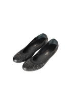 Chanel Embossed Ballet Flats