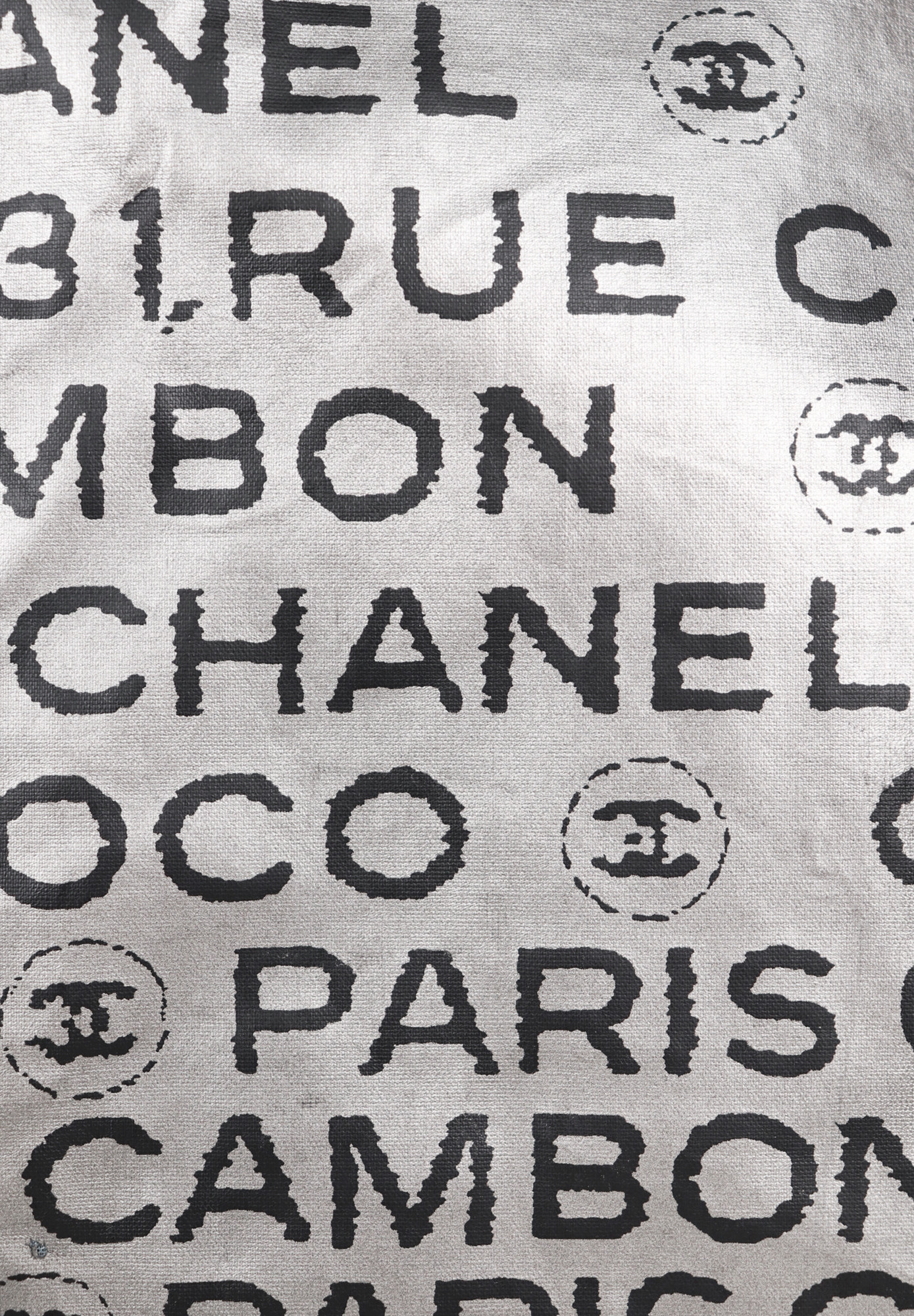 Chanel Unlimited Silver Nylon 31 Rue Cambon Tote Bag