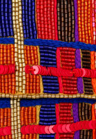 Fendi Plaid Beaded Baguette Bag