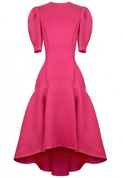 Guy Laroche Couture Hot Pink Dress