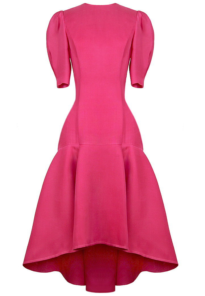 Guy Laroche Couture Hot Pink Dress