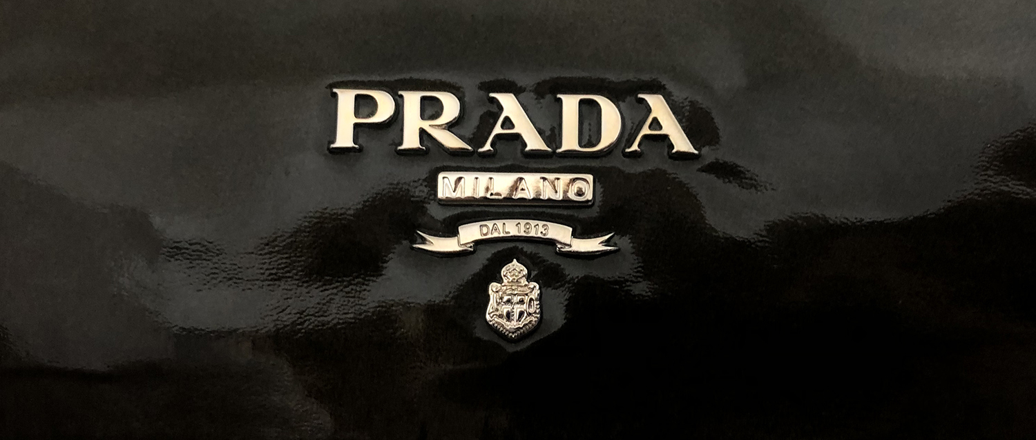 Prada Ombre Patent Leather Clutch