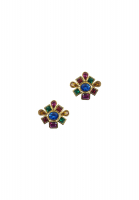 Yves Saint Laurent Clip-On Earrings with Crystals