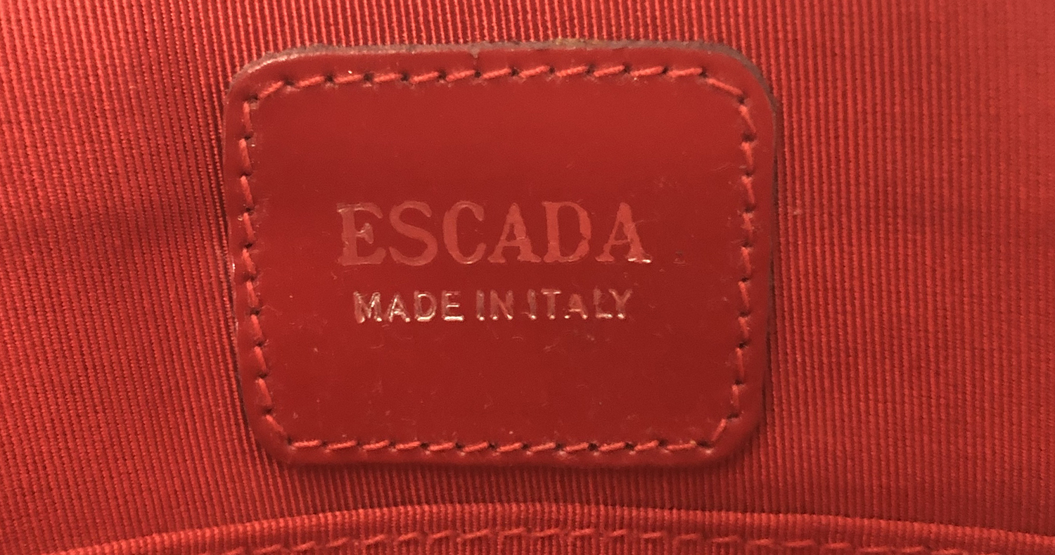Escada Black Satin Bag