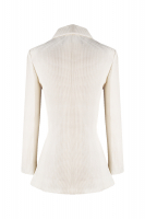 Chanel White Jacket With Pearls