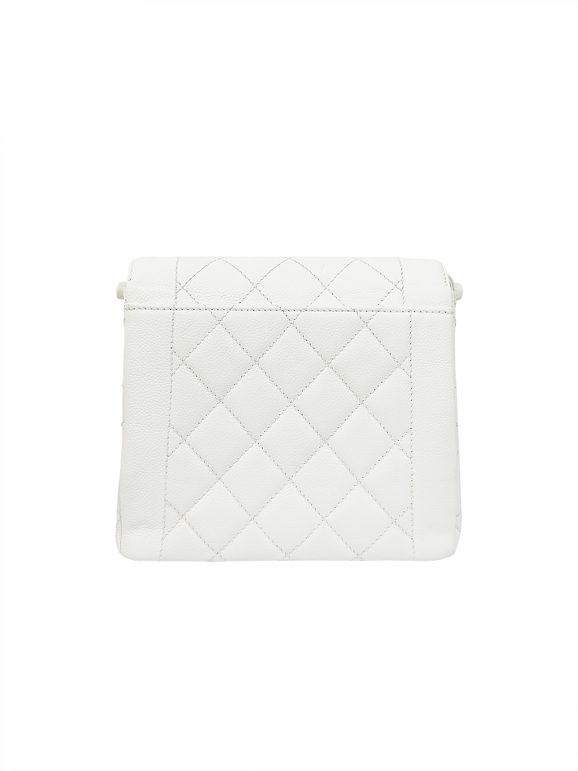 Chanel White Quilted Bag