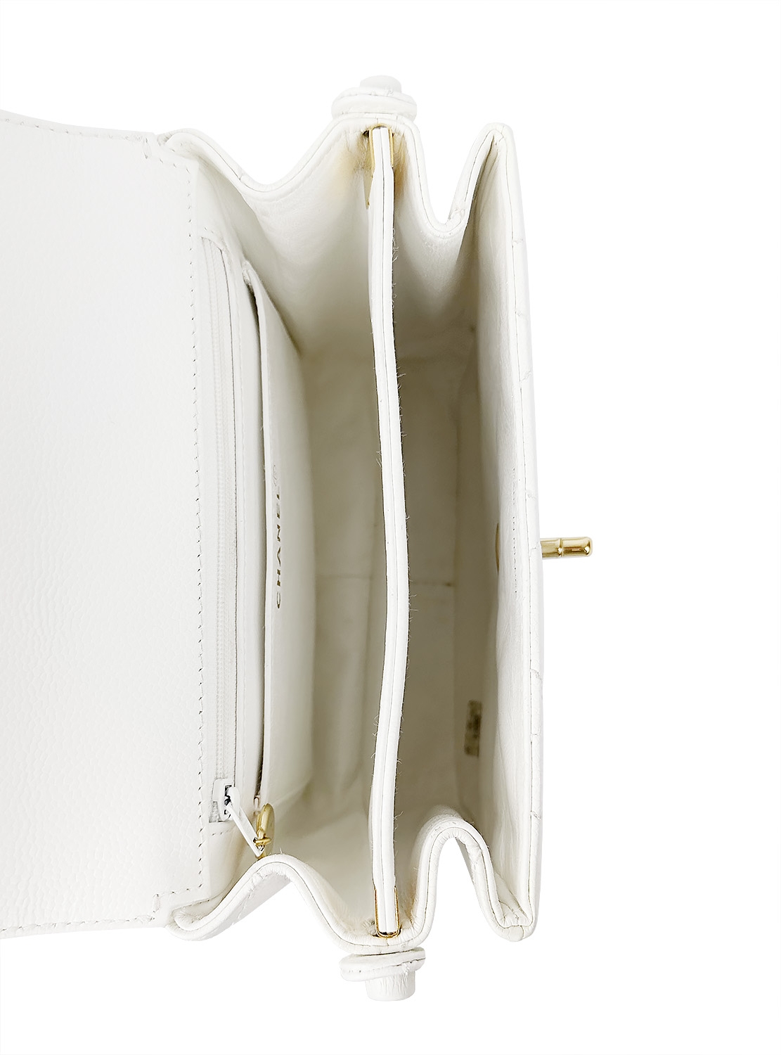 Chanel White Quilted Bag