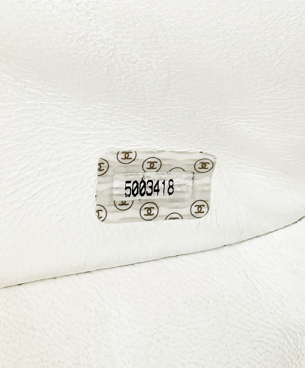 Chanel White Quilted Bag