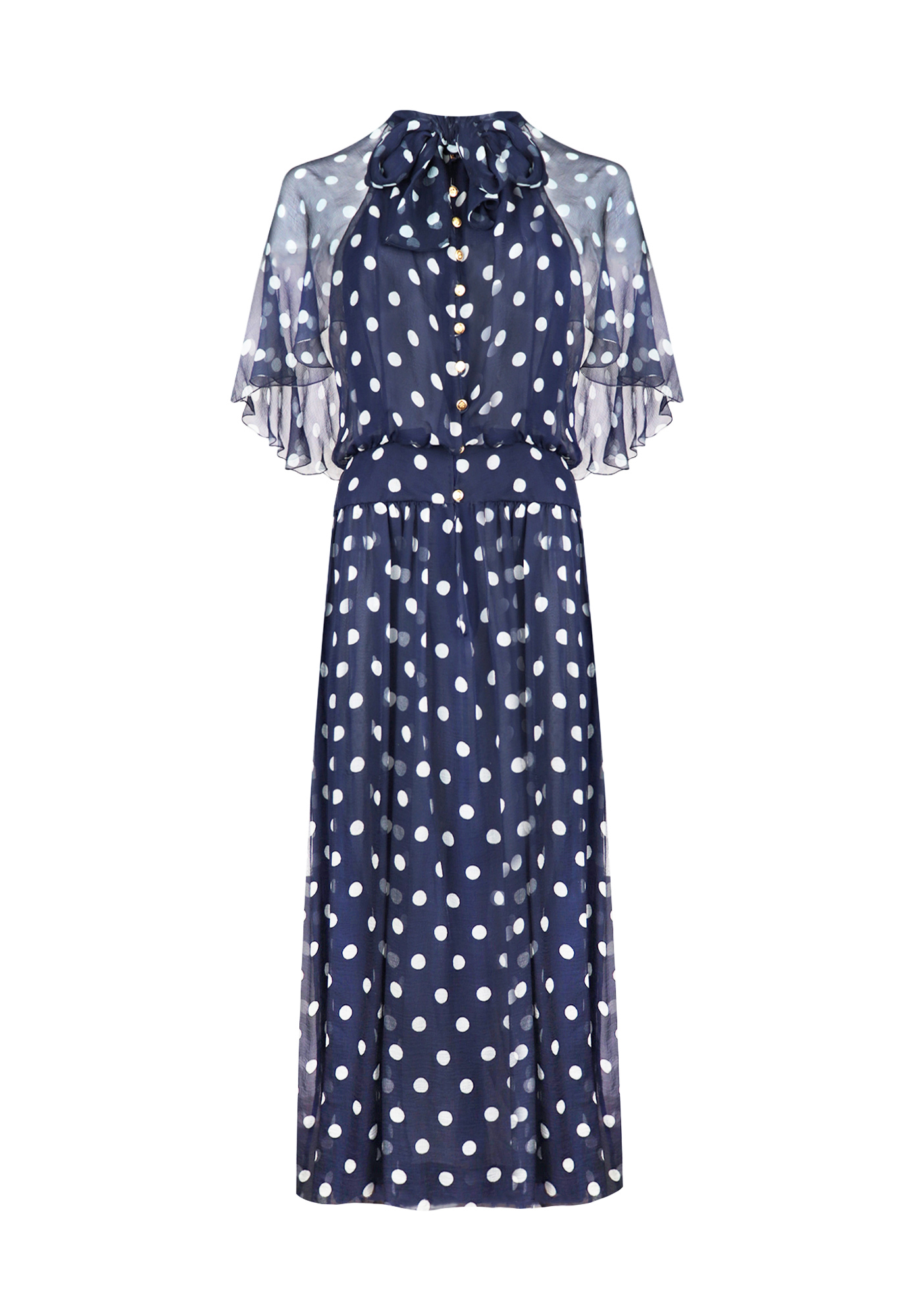 Chanel Silk Polka Dot Dress