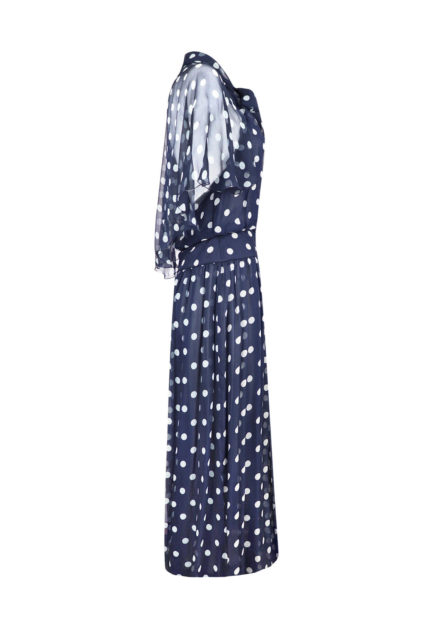 Chanel Silk Polka Dot Dress