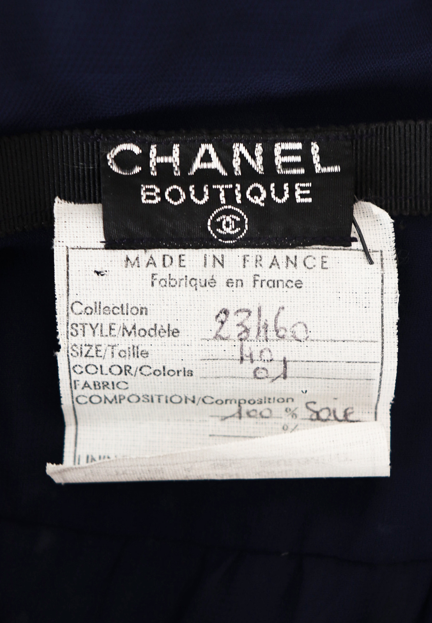 Chanel Silk Polka Dot Dress