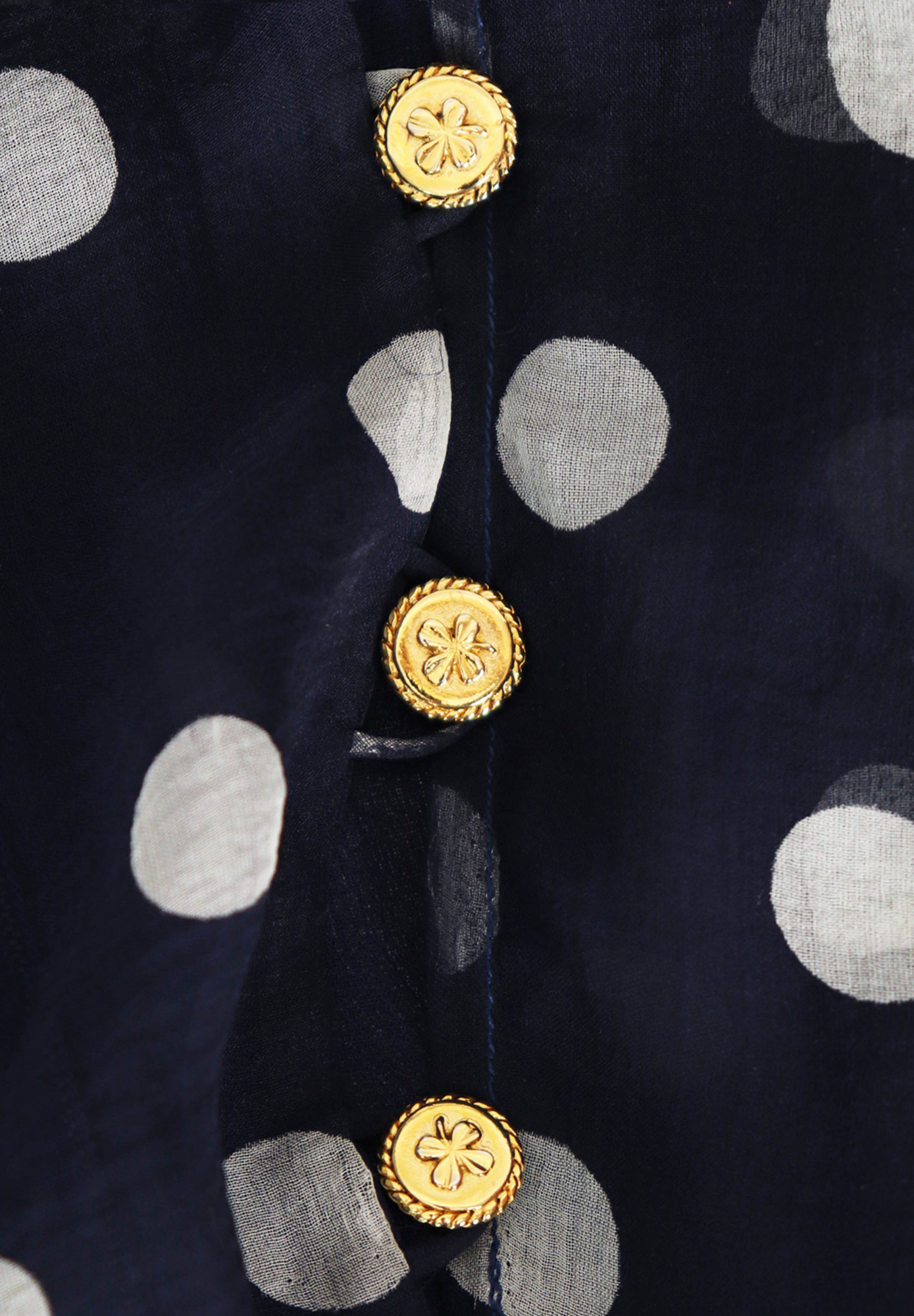 Chanel Silk Polka Dot Dress