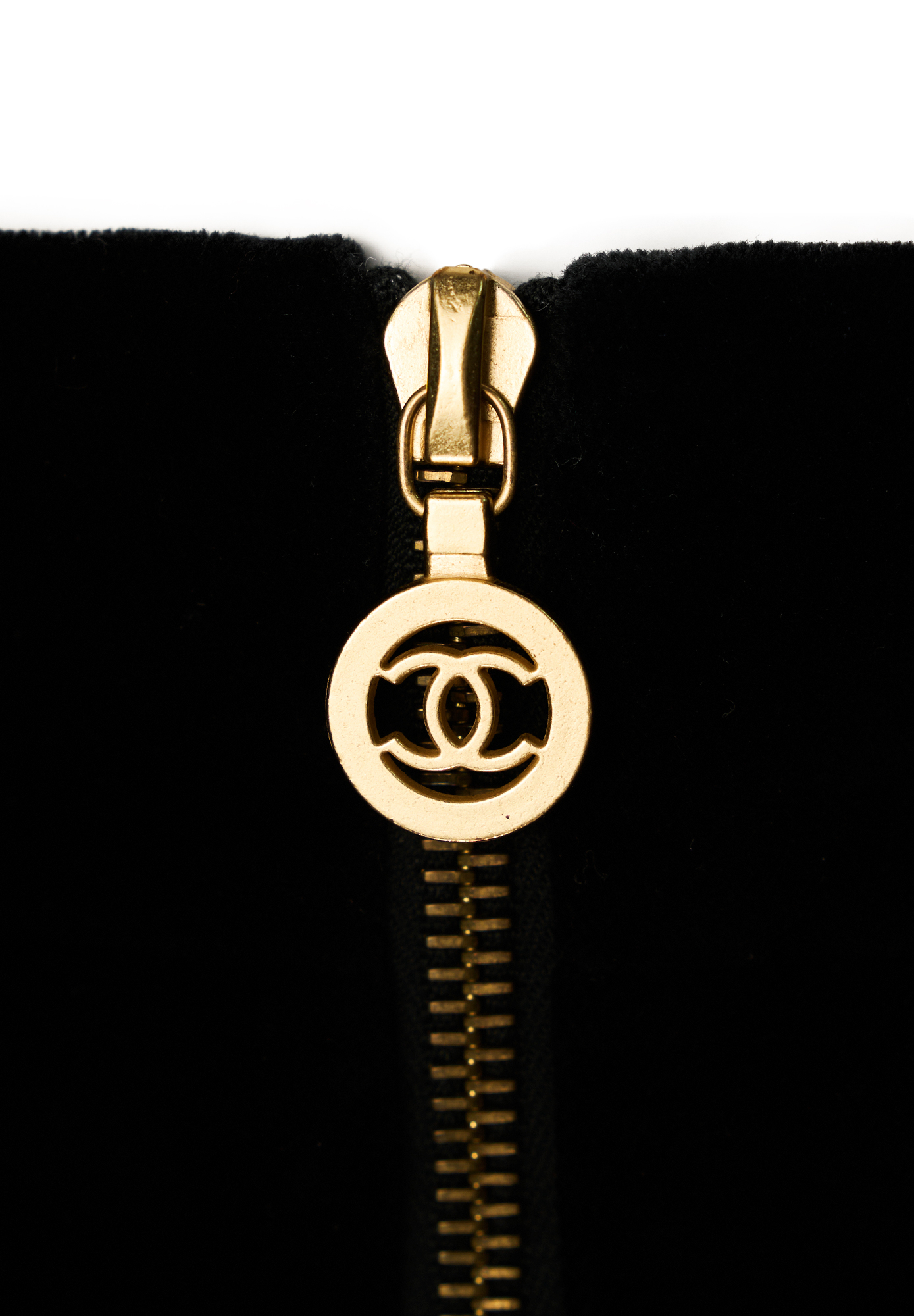 Chanel Black Velvet Skirt