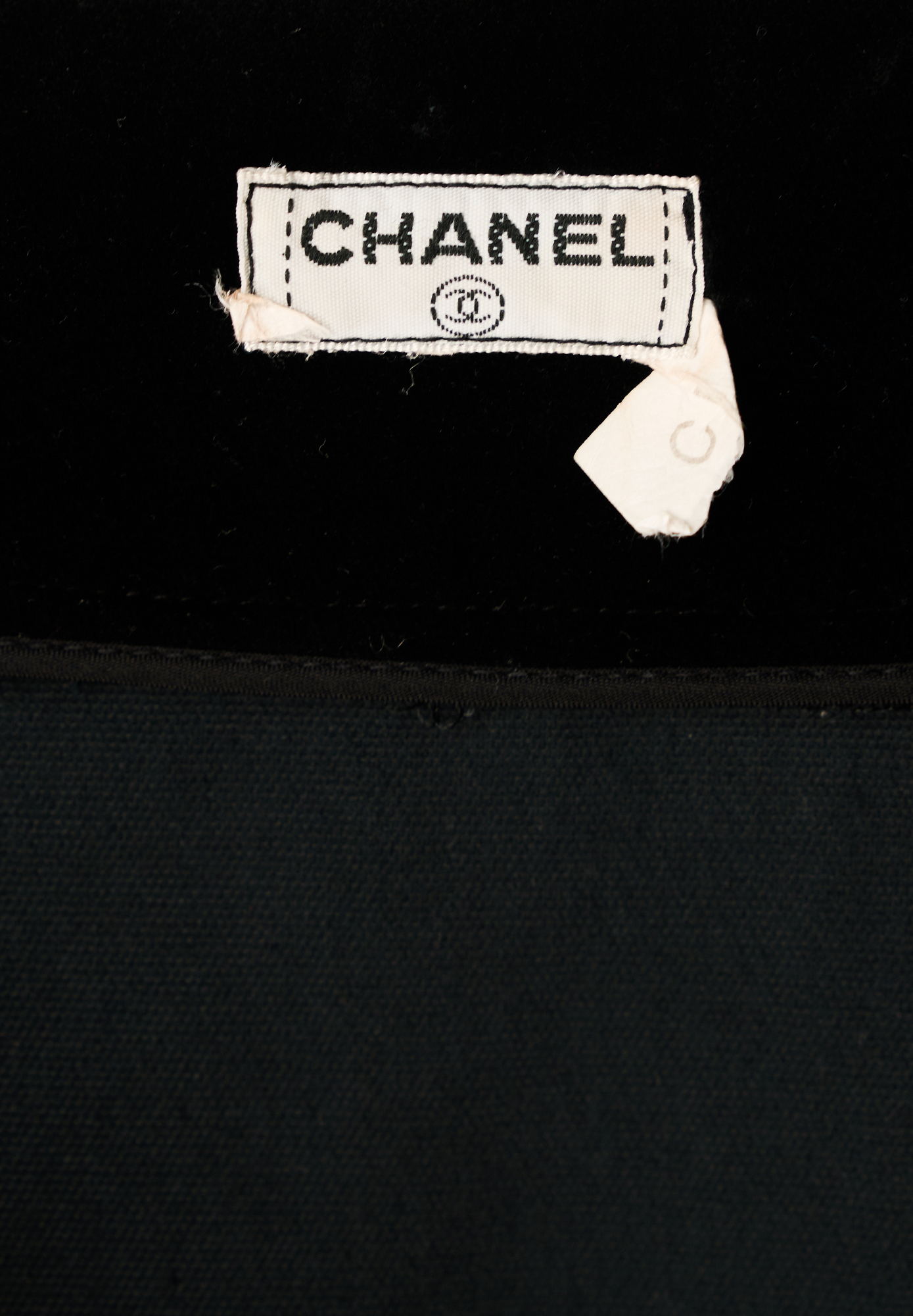 Chanel Black Velvet Skirt
