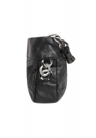 Chanel Black Quilted Calfskin Chain Tote Bag