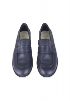 Chanel Navy Loafers
