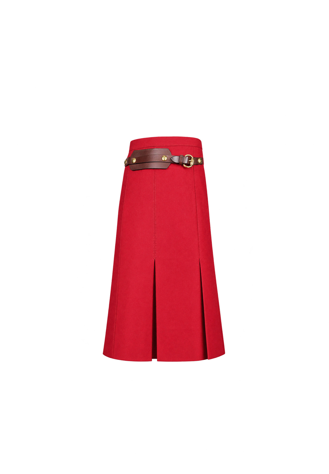 Gucci Pleated Skirt with Buckles