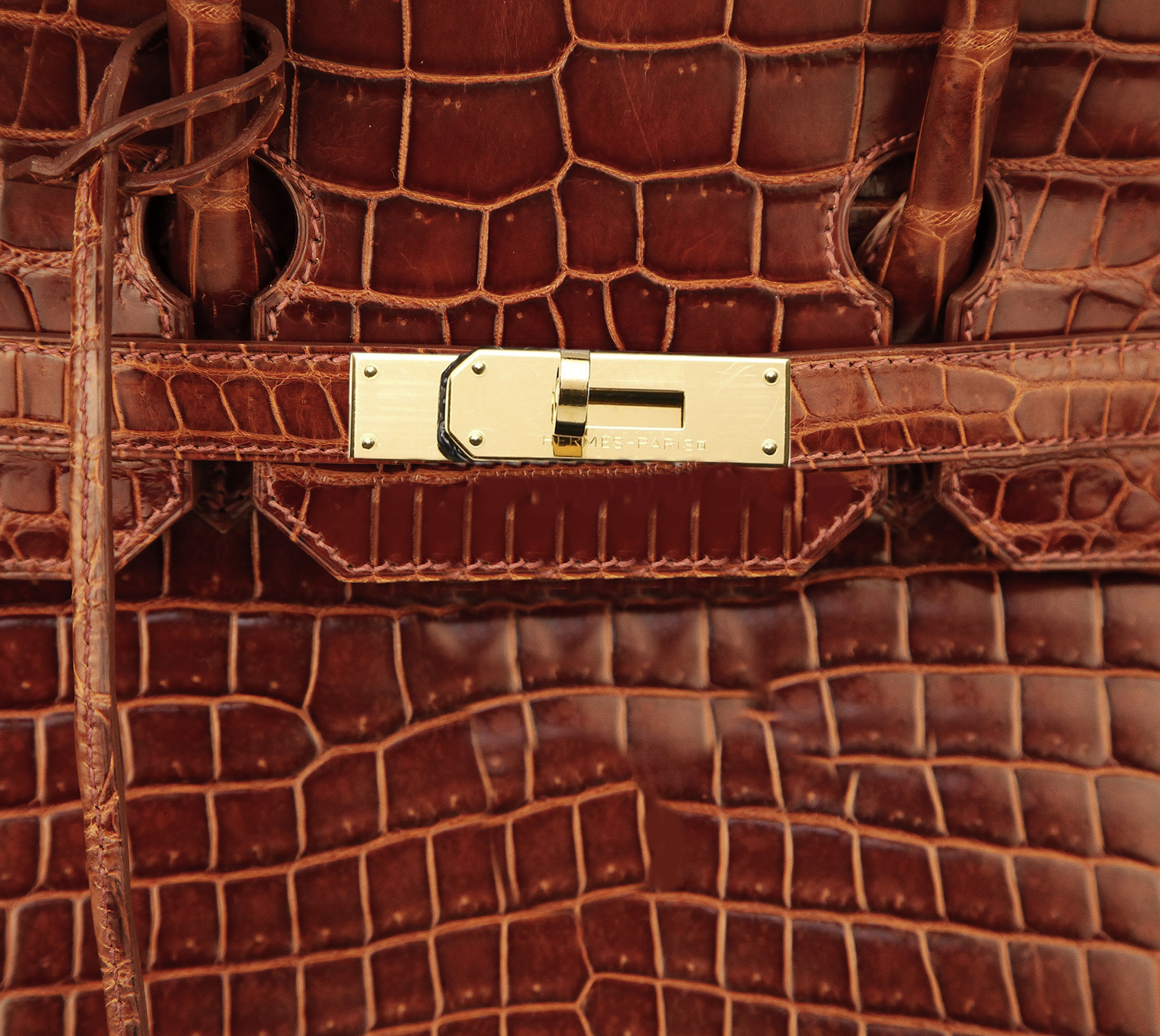 Hermès Birkin 35 Miel Porosus Crocodile Bag