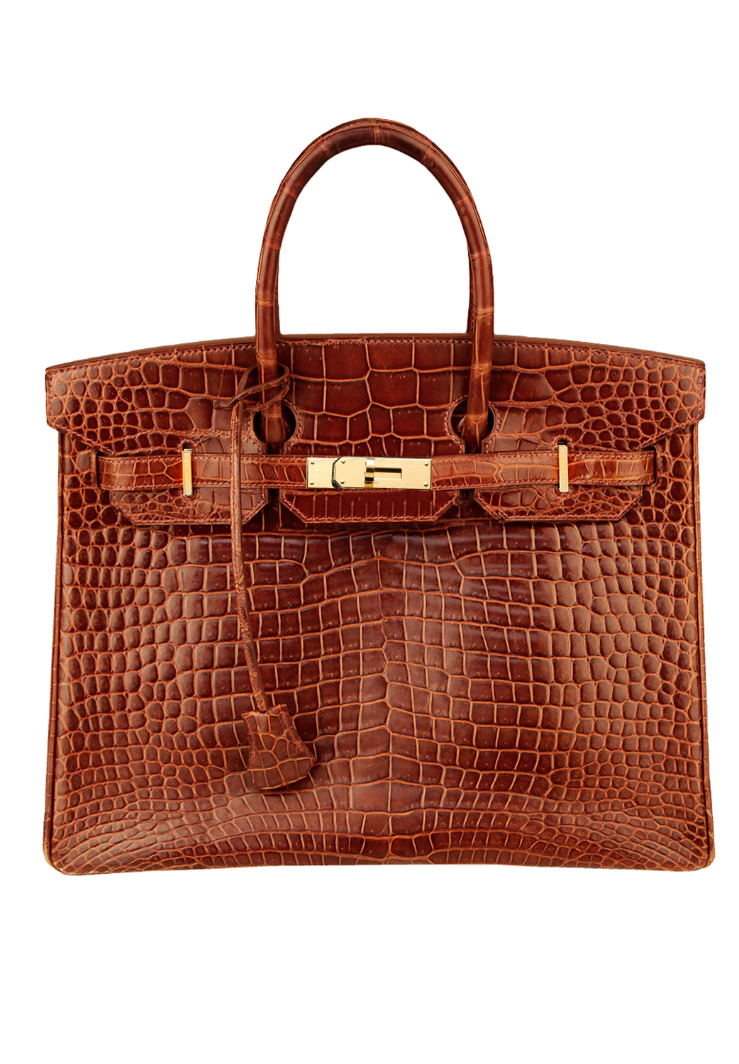 Hermès Birkin 35 Miel Porosus Crocodile Bag