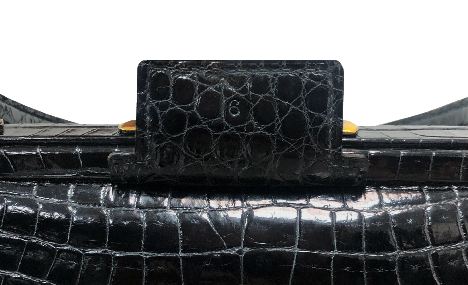 Hermès Sac Mallette Docteur Noir Porosus Bag