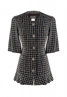 Chanel Chequered Tweed Jacket