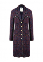 Chanel Violet Tweed Coat 