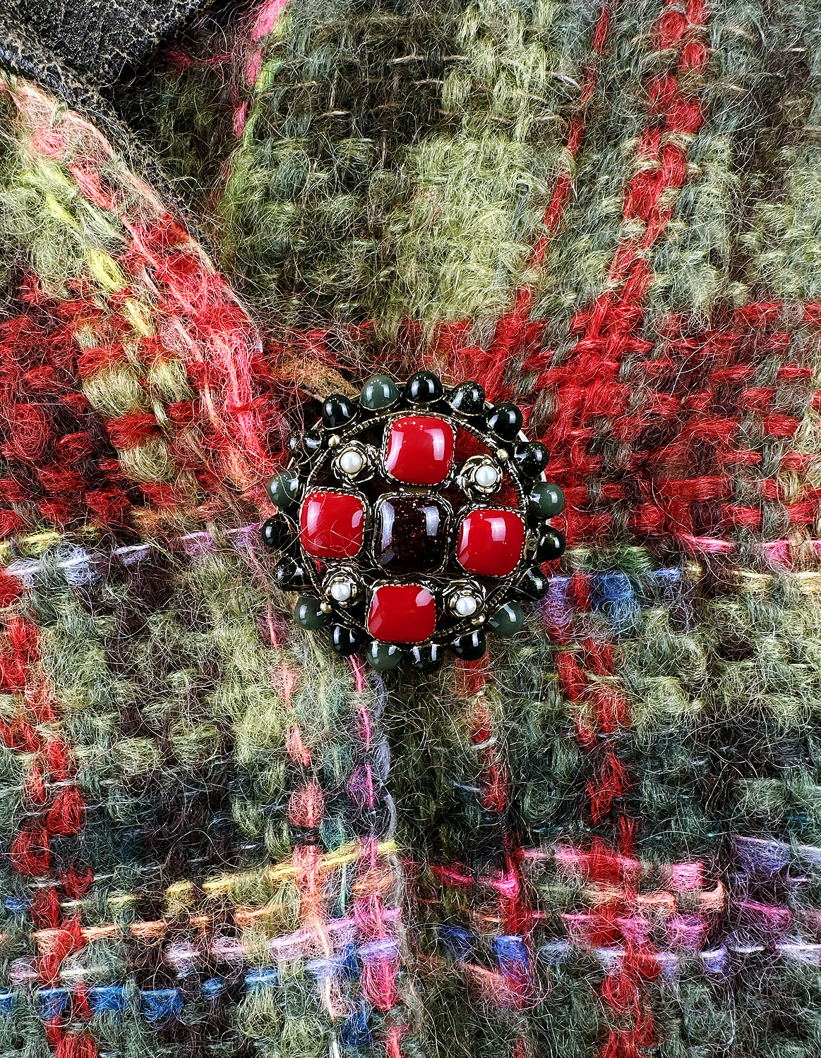 Chanel Checkered Mohair Jacket