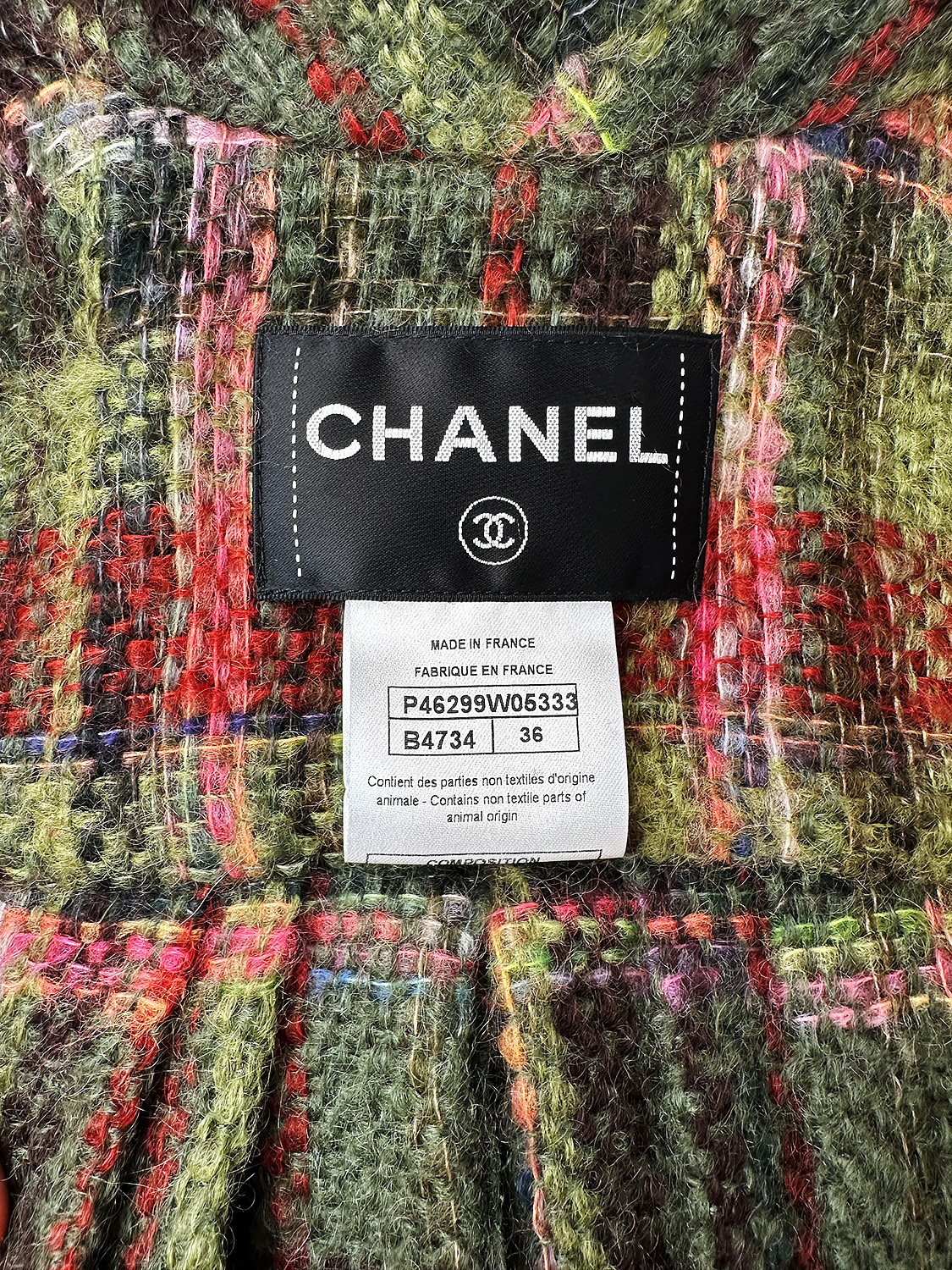 Chanel Checkered Mohair Jacket